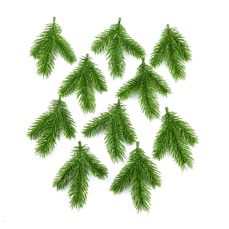 DecorBites™ Artificial Pine Needle Plants for Christmas Decor and DIY Wreaths