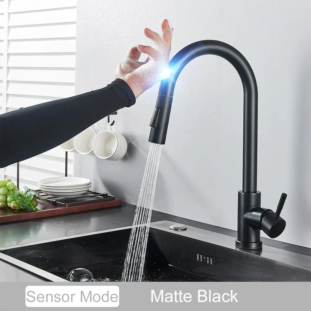 DecorBites™ Black Kitchen Faucet Touch Sensor Mixer Tap