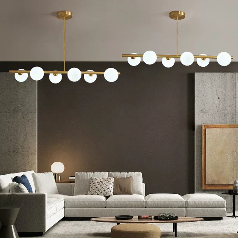 DecorBites™ Brass LED Pendant Lights for Home Decor and Indoor Lighting