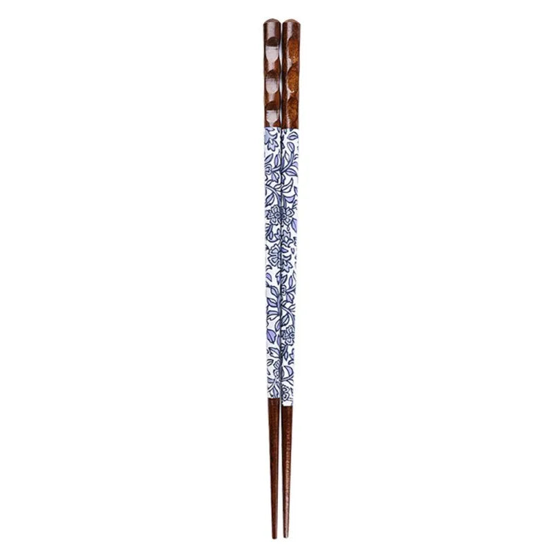 DecorBites™ Bamboo Wood Chopsticks for Sushi and Food Eating