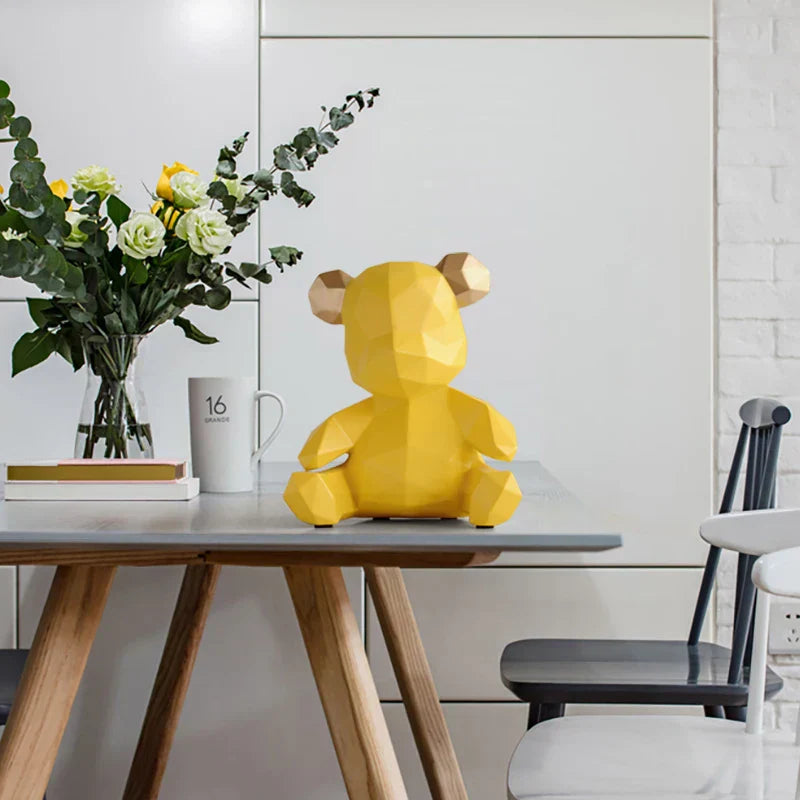 DecorBites™ Bear Figurine Resin Sculpture Ornament Home Office Garden Gift