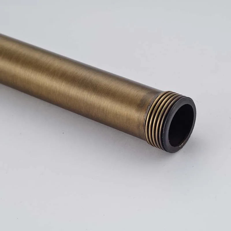 DecorBites™ Antique Brass Shower Faucet Extension Tube 30cm