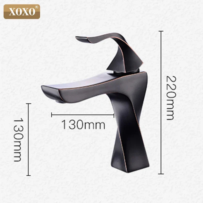 DecorBites™ Contemporary Brass Basin Faucet with Single Handle Mixer for Bathroom