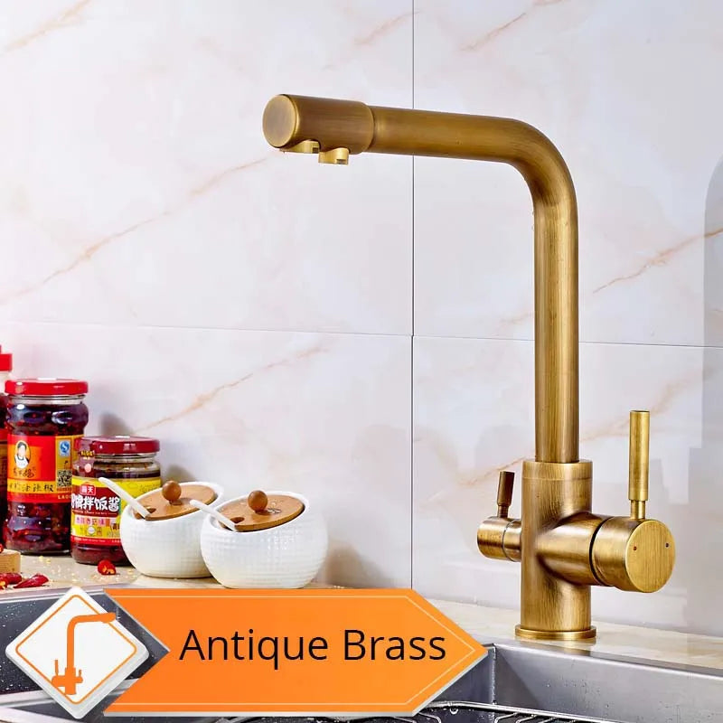 DecorBites™ Beige Purity Kitchen Faucet with Purification Function