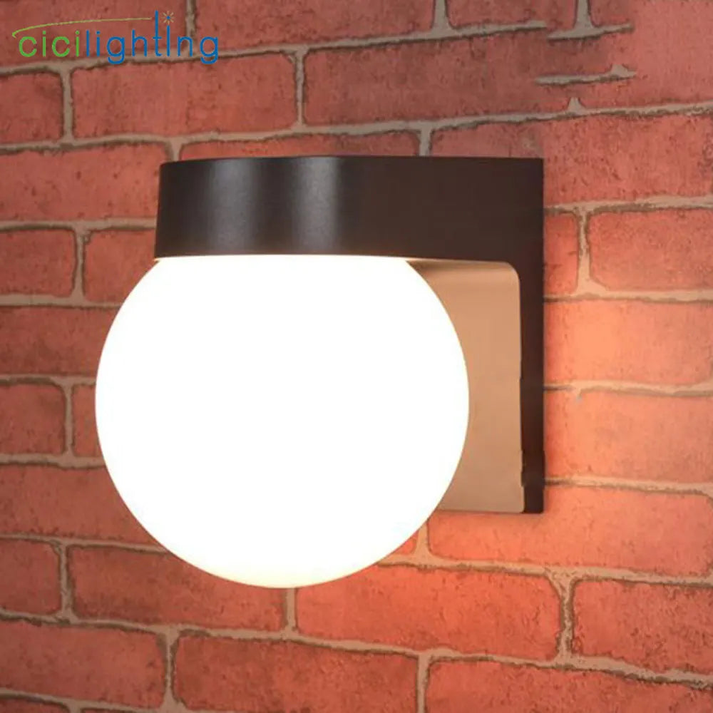 DecorBites™ Black White Outdoor Porch Light, Modern Loft Design, Up Down Wall Lamp