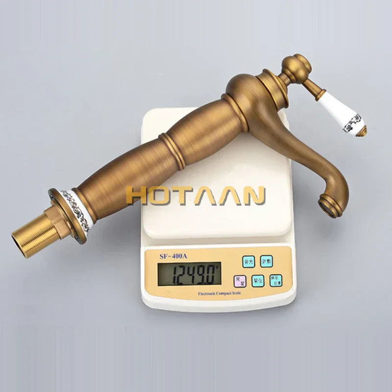 DecorBites™ Antique Bronze Brass Basin Faucet - Luxury Europe Style Mixer Tap