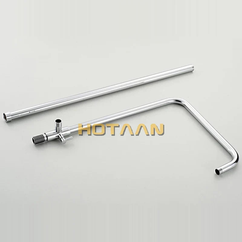 DecorBites™ Bathroom Rainfall Shower Faucet Set with Hand Sprayer - Wall Mounted Chrome Copper