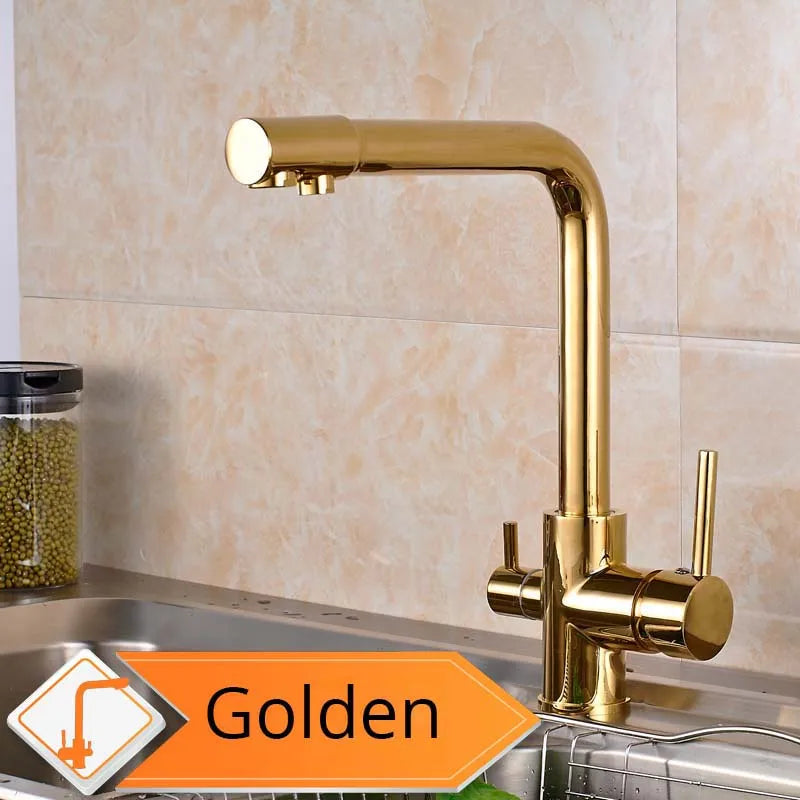 DecorBites™ Beige Purity Kitchen Faucet with Purification Function