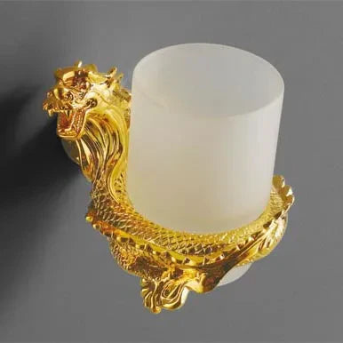 DecorBites™ Dragon Bathroom Hardware Set: Paper Holder, Towel Rack, Soap Dish (MB-0950A)
