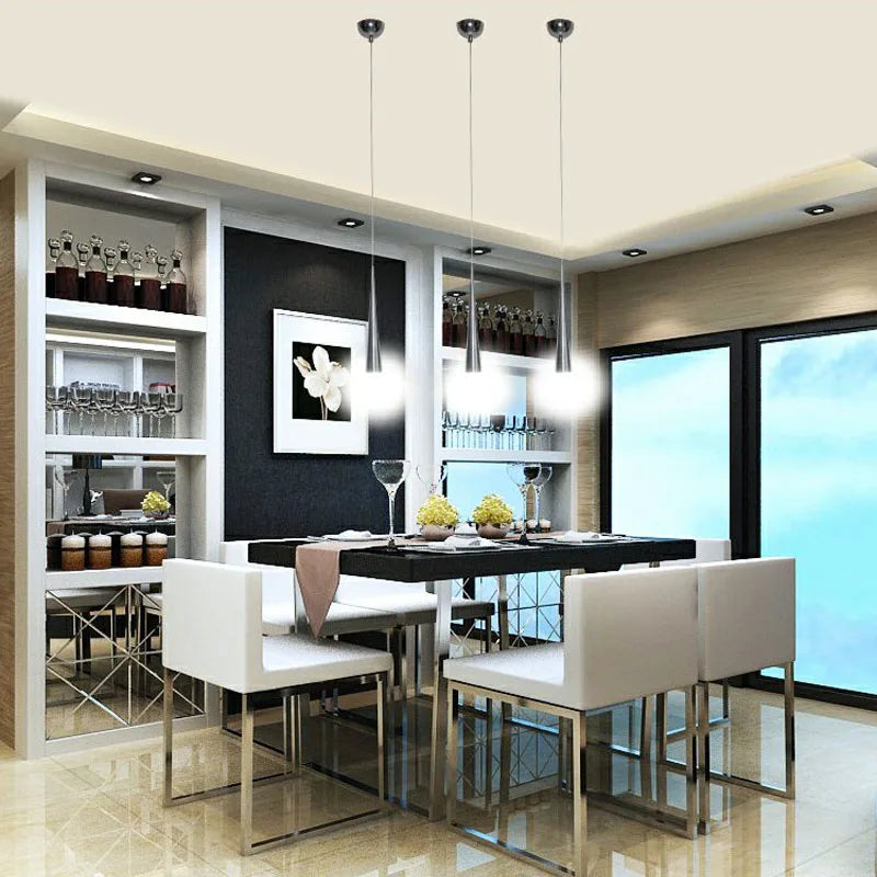 DecorBites™ Conical Pendant Light 5W Aluminum Hand Lighting for Dining Room & Bar