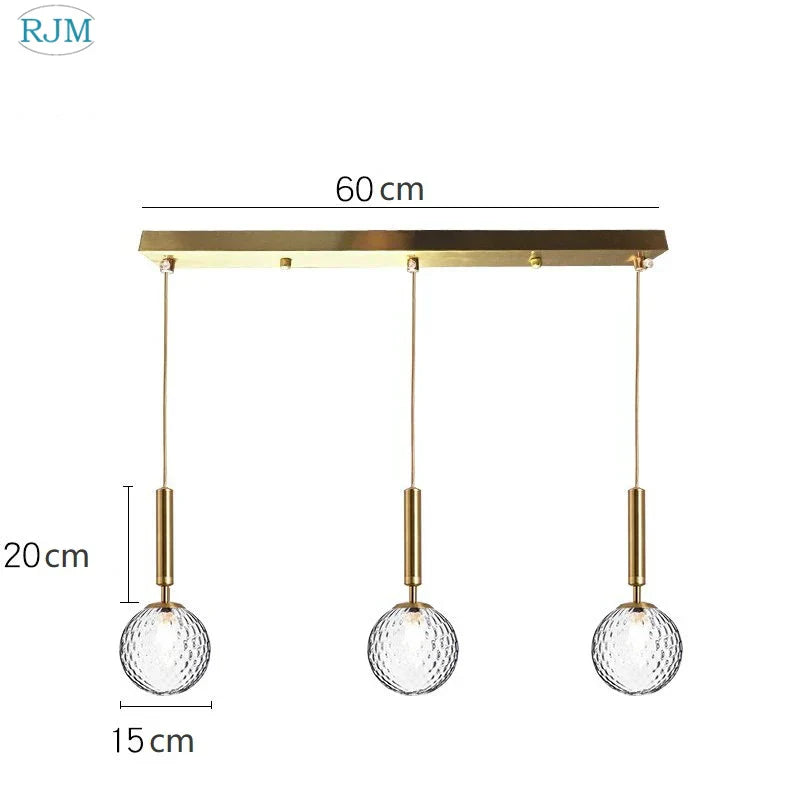 DecorBites™ Glass Ball LED Pendant Light: Nordic Modern, Single Head, Creative Design