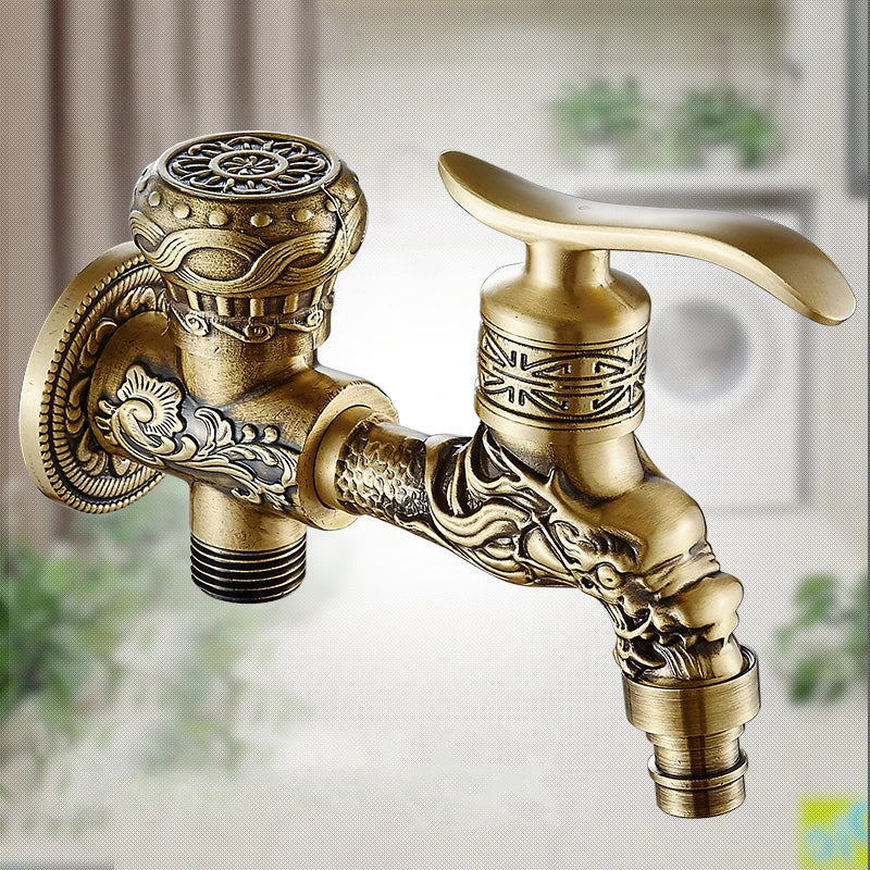 DecorBites™ Antique Brass Wall Mounted Bidet Faucet Hygienic Shower Sprayer Tap