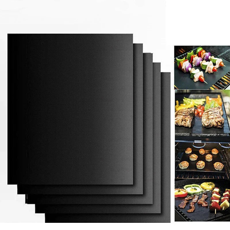 DecorBites™ BBQ Grill Mat: Fiber Non-Stick Hot Plate, Portable & Easy Clean BBQ Accessory