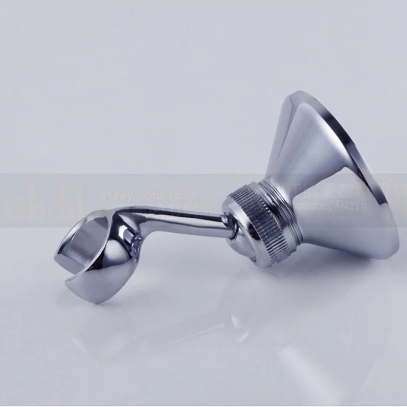 DecorBites™ Brass Handheld Shower Holder Mount Chrome Finish Wall Mount Angle Adjustable