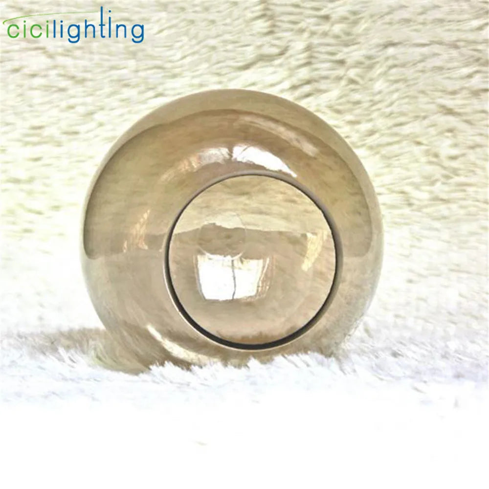 DecorBites™ Grey Glass Lamp Shade for Magic Bean Chandelier - D15cm D13cm
