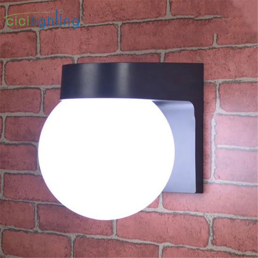 DecorBites™ Black White Outdoor Porch Light, Modern Loft Design, Up Down Wall Lamp