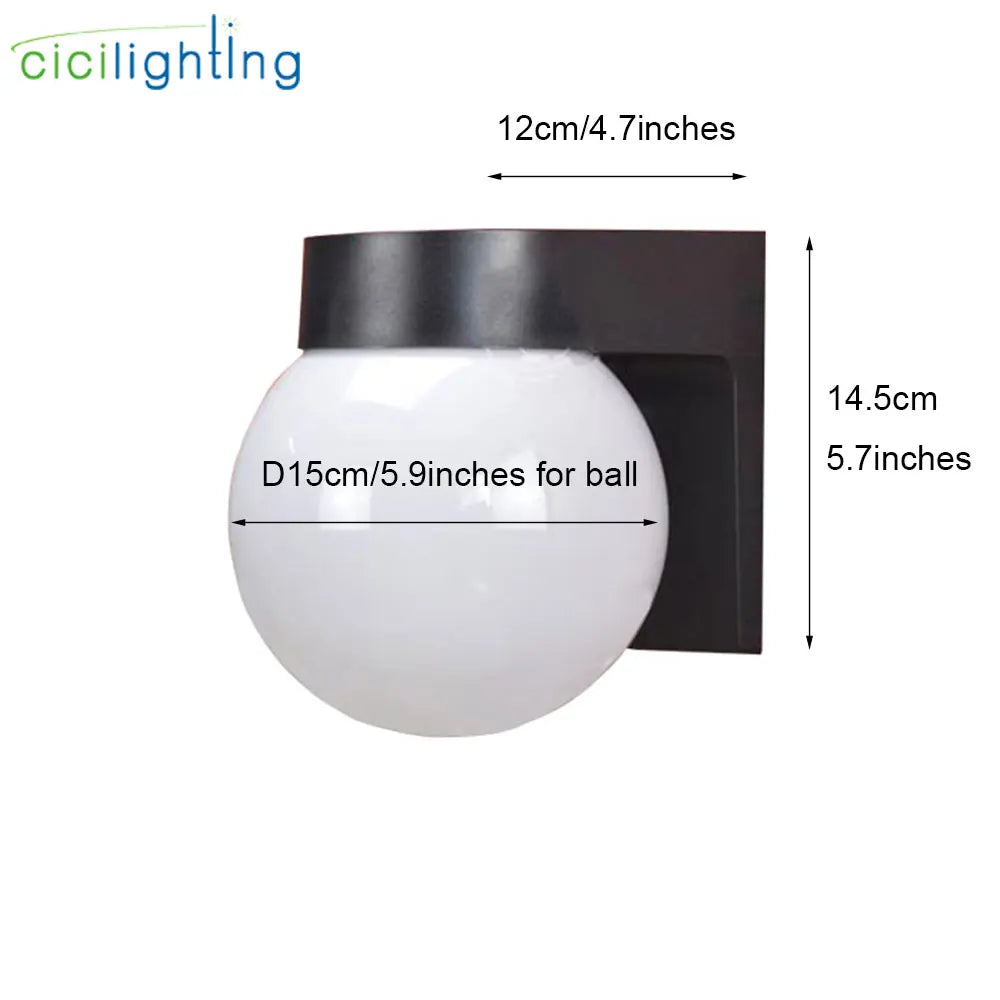 DecorBites™ Black White Outdoor Porch Light, Modern Loft Design, Up Down Wall Lamp