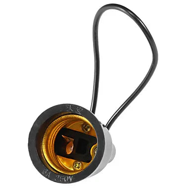 DecorBites™ Black Waterproof E27 Lamp Socket 110v-220v Outdoor Fitting Bulb Holder