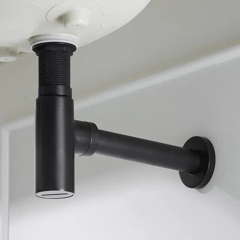 DecorBites™ Brass Round Bottle Trap Oil Rubbed Bronze Pop Up Drain WF-6920