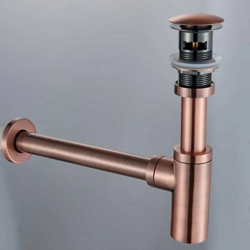 DecorBites™ Brass Basin Tap Siphon Kit, Pop Drain Deodorization, Chrome/Black/Bronze
