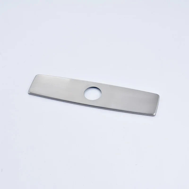 DecorBites™ 10" Bathroom Kitchen Sink Faucet Hole Cover Deck Plate Escutcheon Black/Brush Nickel/Chrome
