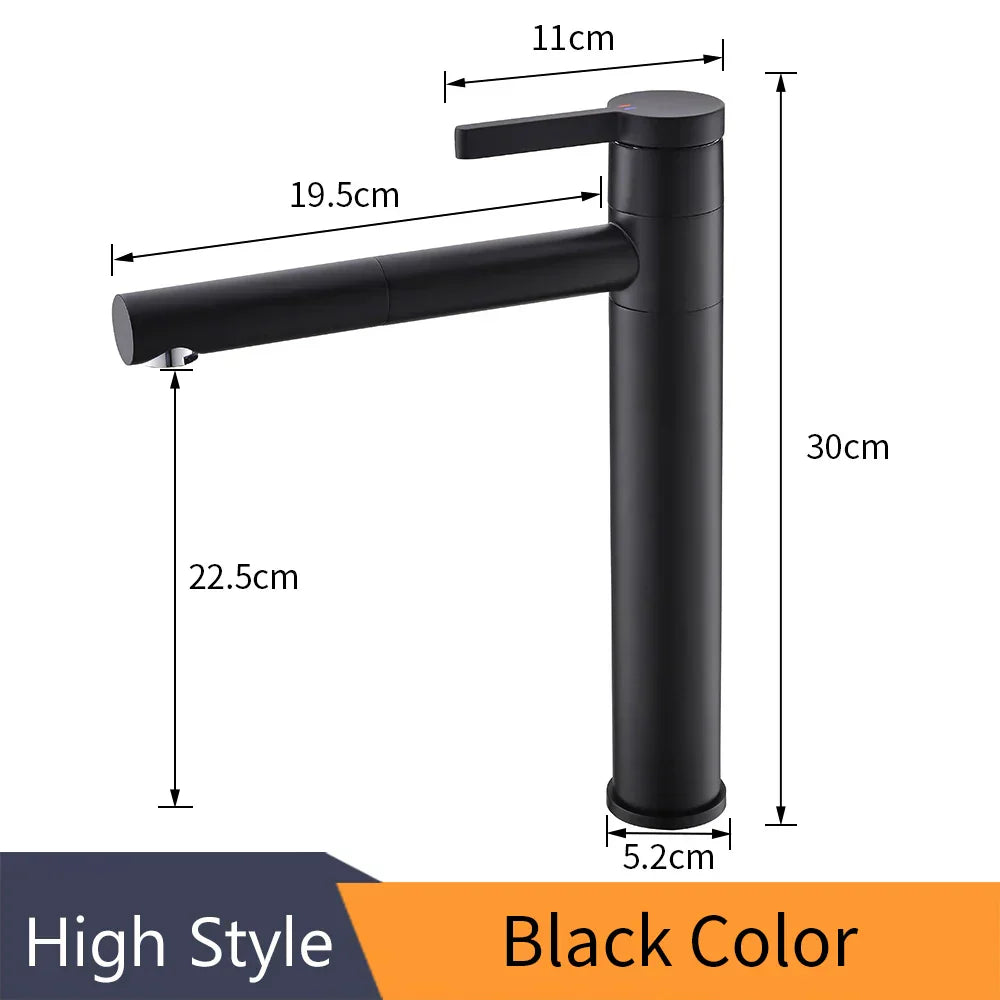 DecorBites™ Brass Bathroom Faucet Vessel Sink Mixer Swivel Spout Deck Mounted White Tap