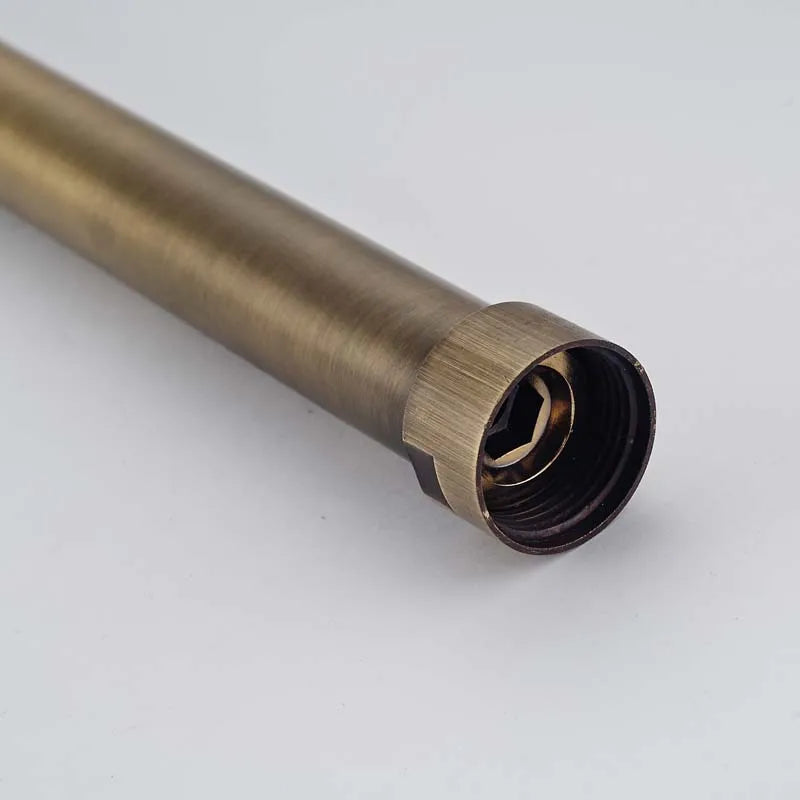 DecorBites™ Antique Brass Shower Faucet Extension Tube 30cm