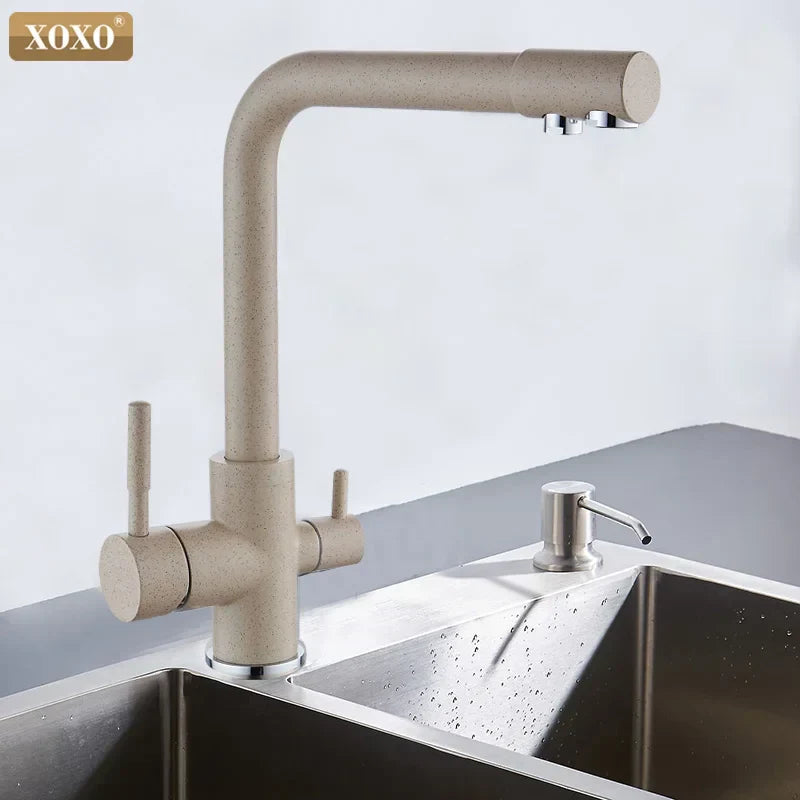 DecorBites™ Black Kitchen Faucet Mixer Tap 360° Rotation Water Features