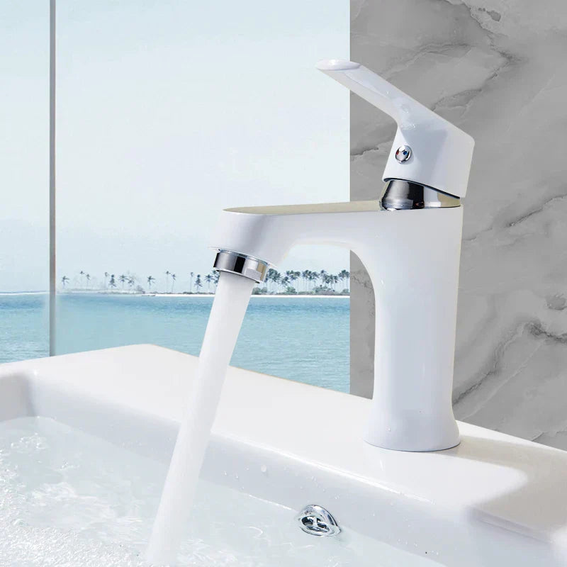 DecorBites™ Basin Brass Faucet Multi-color Bath Mixer, Cold Hot Water Taps, Innovative Fashion Style