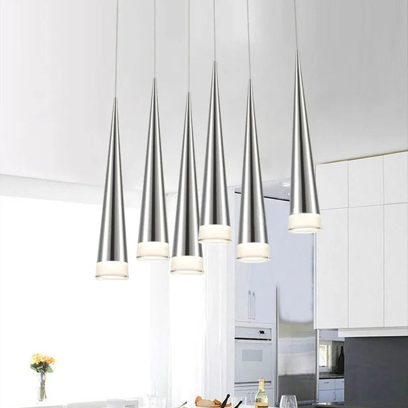 DecorBites™ Conical Pendant Light 5W Aluminum Hand Lighting for Dining Room & Bar