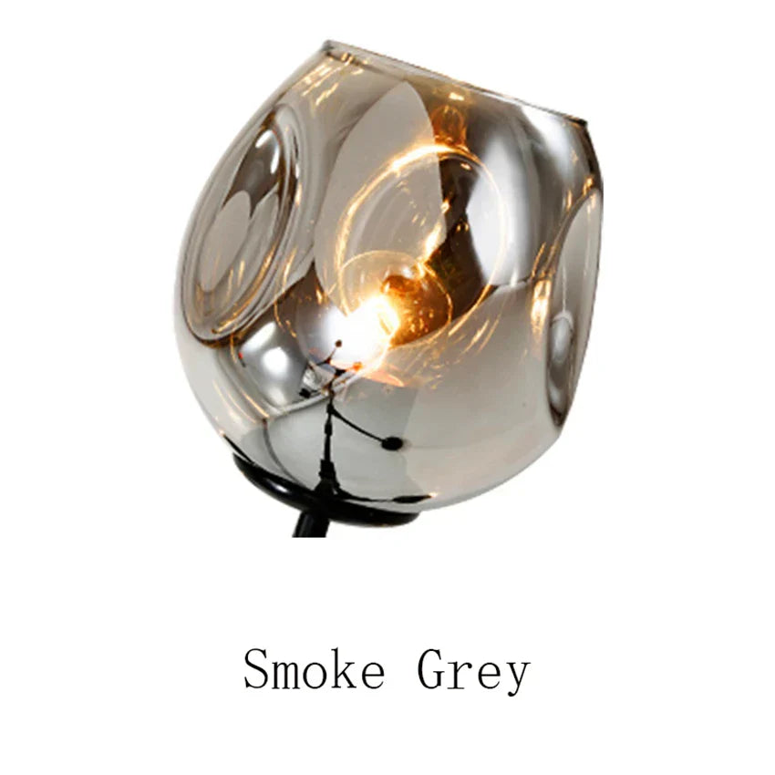 DecorBites™ Glass Black/Gold Pendant LED Lights for Living Room Bedroom - Luminaire Suspendu