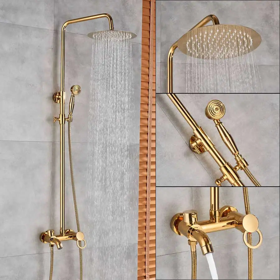 DecorBites™ 3-way Shower Faucet Set with Rainfall and Waterfall Spout