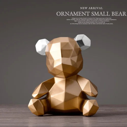 DecorBites™ Bear Figurine Resin Sculpture Ornament Home Office Garden Gift