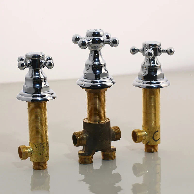 DecorBites™ Black Painting Water Control Valve for Bathtub Faucet Mixer Handle