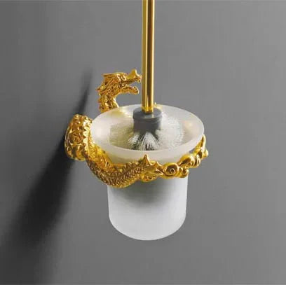DecorBites™ Dragon Bathroom Hardware Set: Paper Holder, Towel Rack, Soap Dish (MB-0950A)