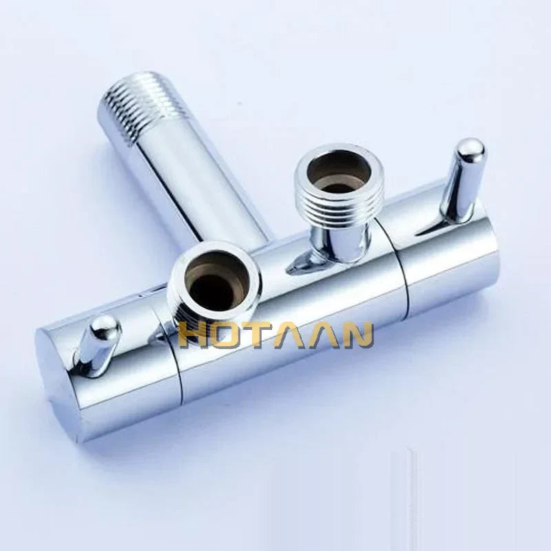 DecorBites™ Brass Chrome Wall Mount Bibcock Faucet - Cold Water Tap for Washing Machine, Toilet, Garden
