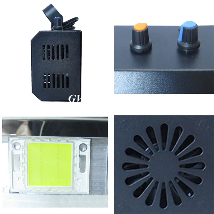 DecorBites™ 100W Auto Sound Control LED White Strobe Light for Music Shows
