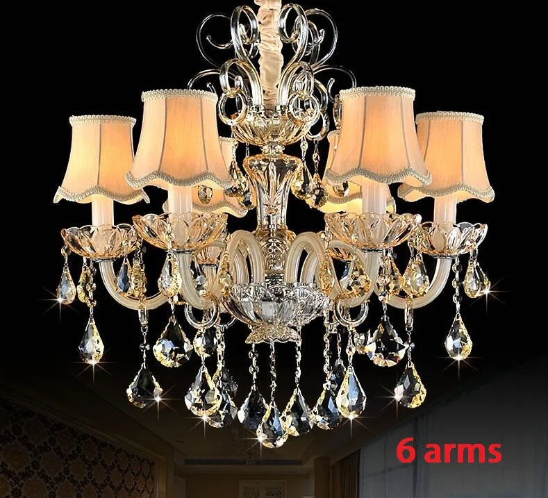DecorBites™ Crystal Chandelier Light Fixtures for Modern Luxury Living and Bedrooms