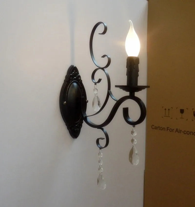 DecorBites™ Crystal Deco Loft Wall Lamp for Bedroom Restaurant Aisle Cafe Sconce
