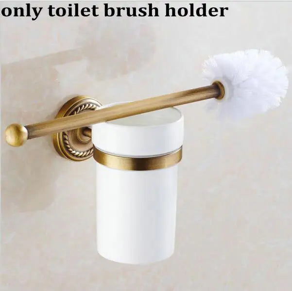 DecorBites™ Copper Bathroom Accessories Set: Towel Rack, Bar, Cup Holder, Paper Holder, Cloth Hook