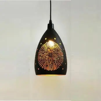 DecorBites™ LED Iron Cage Pendant Light - Modern Metal Fixture for Living Room and Restaurant