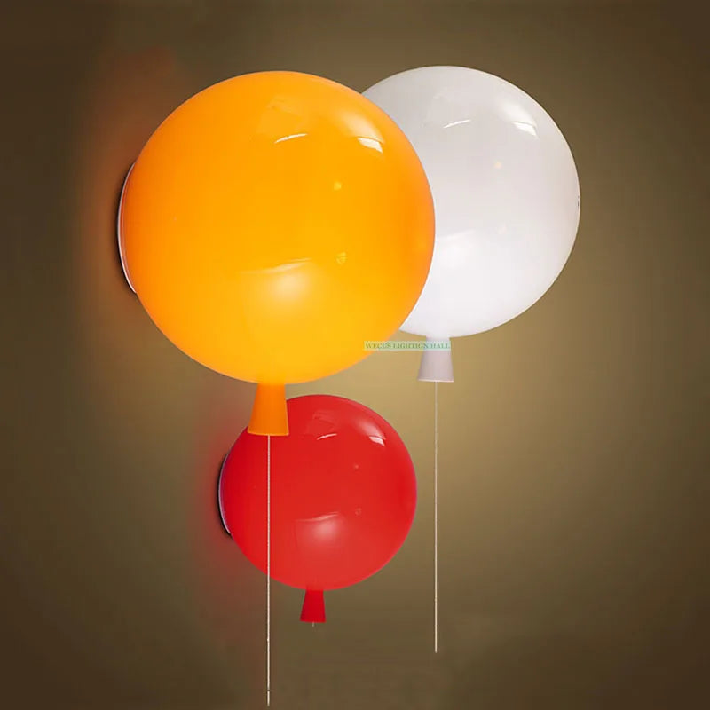 DecorBites™ Balloon Wall Light: Child Room Stair Balcony Lamparas Wall Sconce