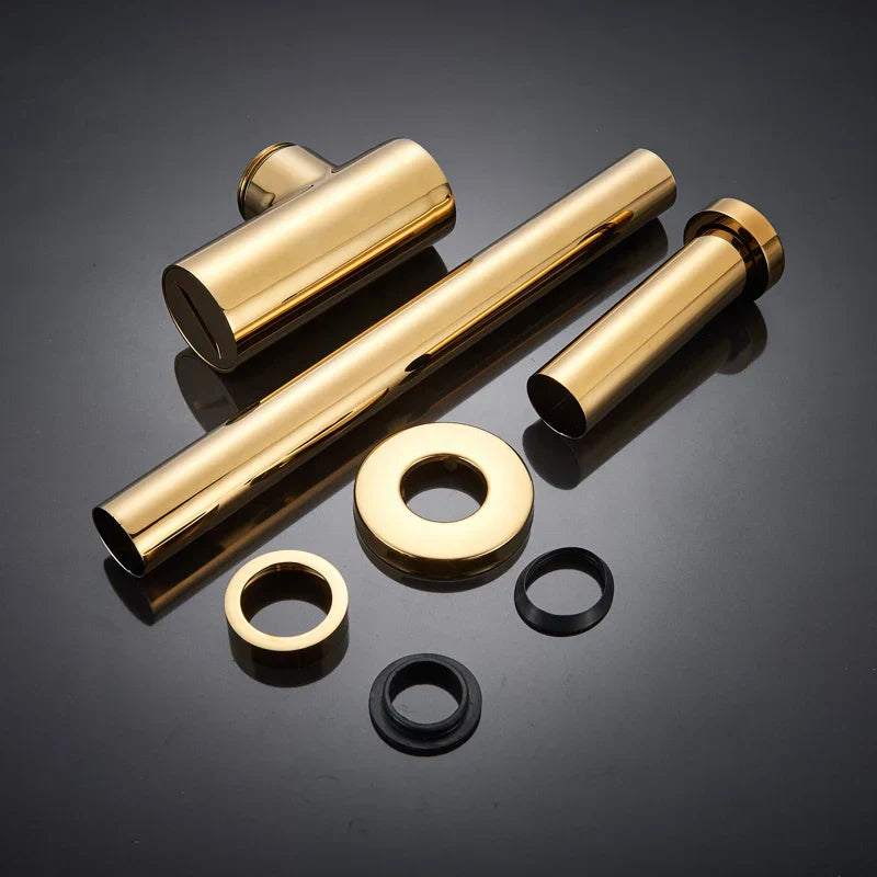 DecorBites™ Brass Basin Tap Siphon Kit, Pop Drain Deodorization, Chrome/Black/Bronze
