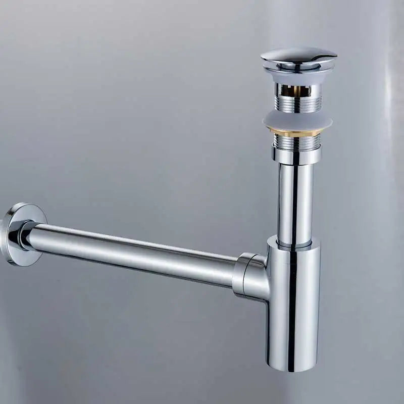 DecorBites™ Bronze Round Siphon Bottle Trap Black P-TRAP for Bathroom Vanity Basin
