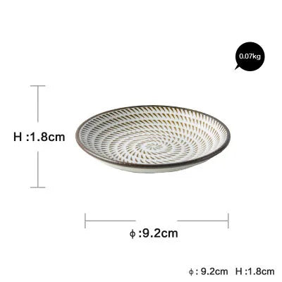 DecorBites™ Ceramic Dinner Plate Set - Round Solid Pattern, Made of Ceramic
