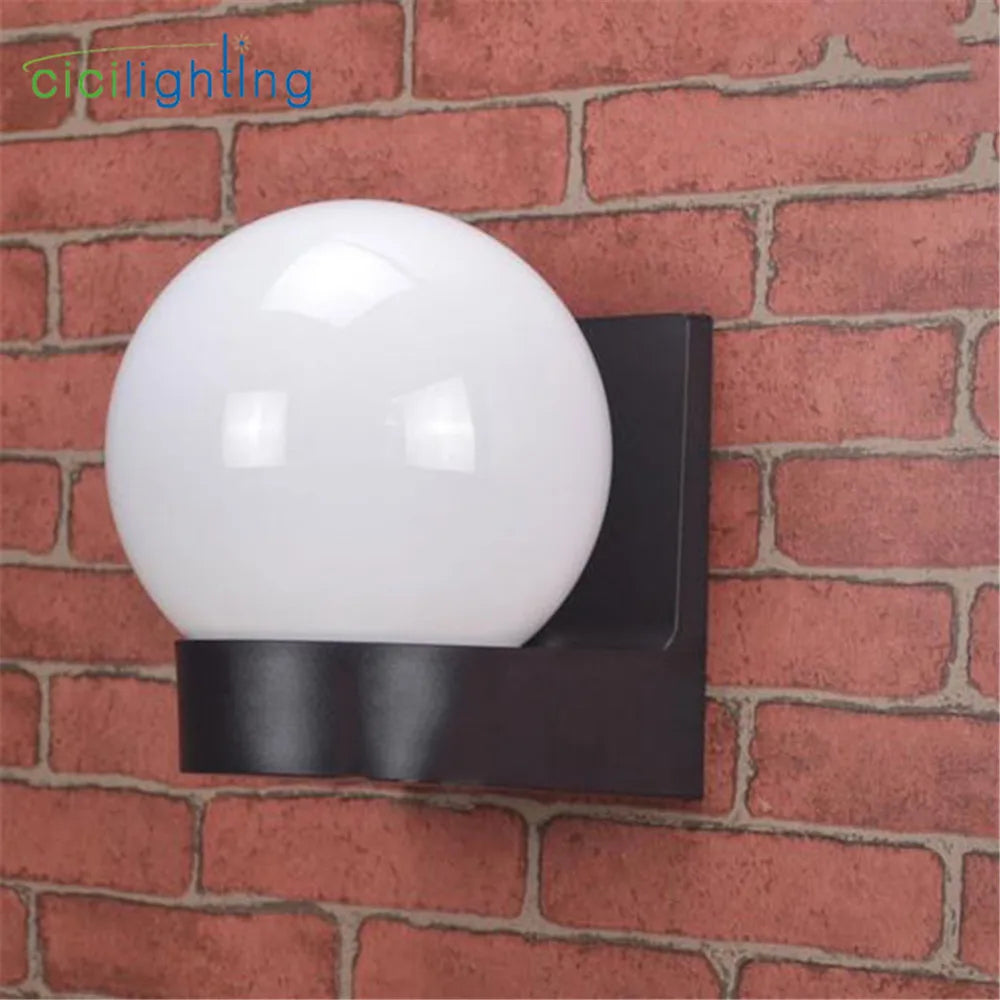 DecorBites™ Black White Outdoor Porch Light, Modern Loft Design, Up Down Wall Lamp