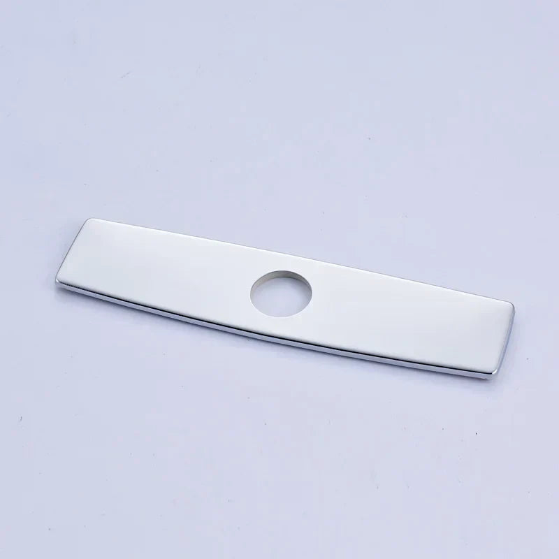 DecorBites™ 10" Bathroom Kitchen Sink Faucet Hole Cover Deck Plate Escutcheon Black/Brush Nickel/Chrome