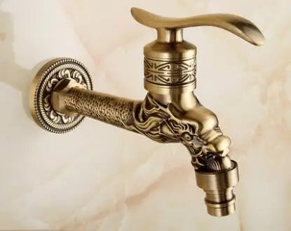DecorBites™ Antique Garden Bibcocks Tap for Outdoor Washing, Bathroom, Mop, and More