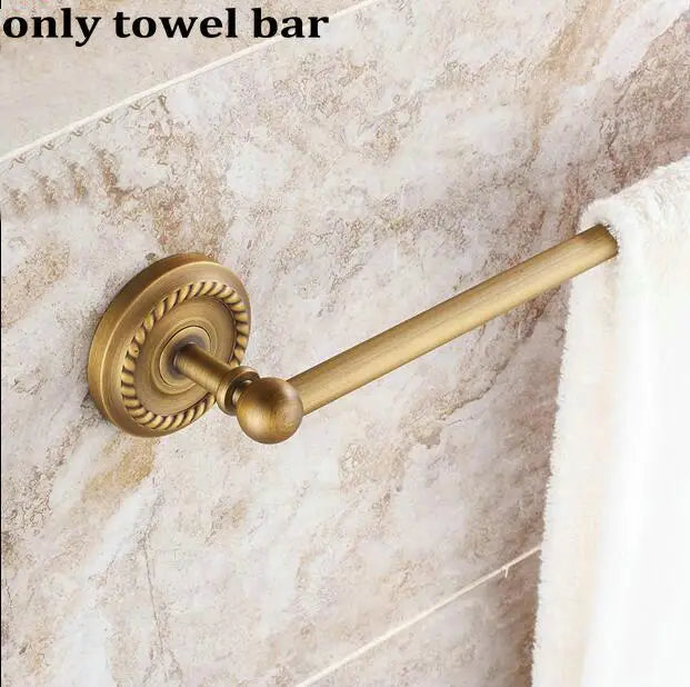 DecorBites™ Copper Bathroom Accessories Set: Towel Rack, Bar, Cup Holder, Paper Holder, Cloth Hook