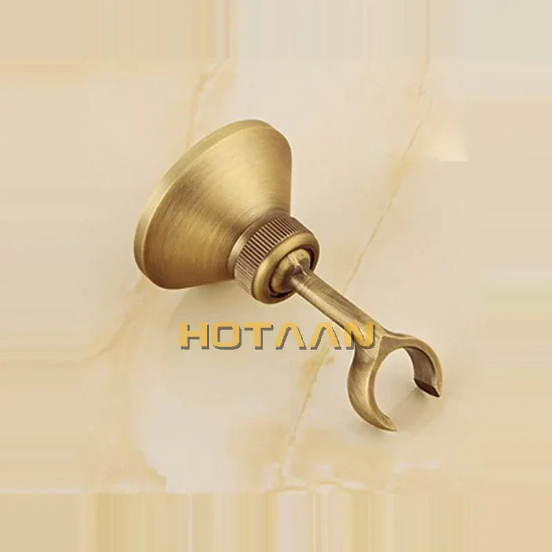 DecorBites™ Antique Brass Bidet with Hot/Cold Mixer, Bronze Shower Head for Anal Cleaning